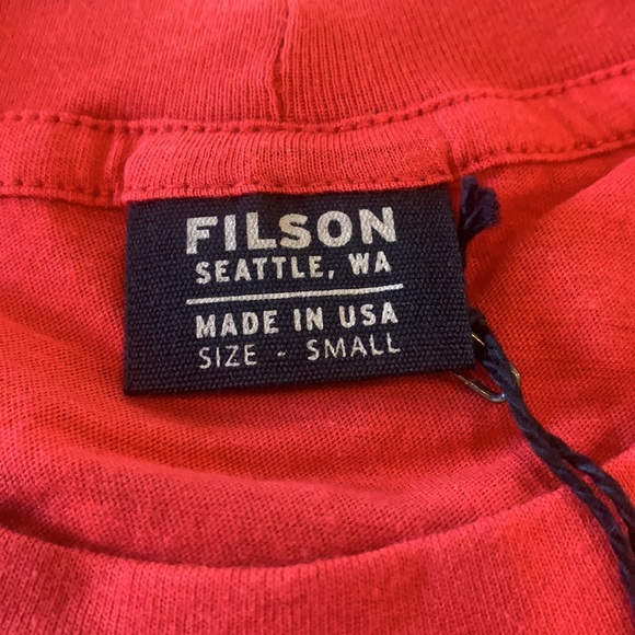 C.C. Filson Lightweight Outfitter T-Shirt , NEW RED - Picture 4 of 5